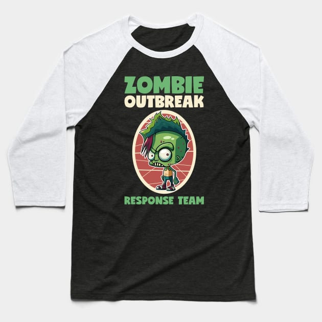 Zombie Outbreak Response Team Baseball T-Shirt by DesignINKZ